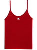 Canotta a coste Reedition in rosso Courrèges - donna