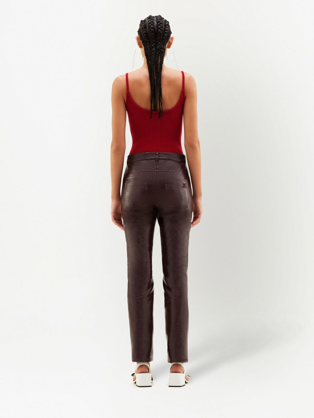Canotta a coste Reedition in rosso Courrèges - donna 