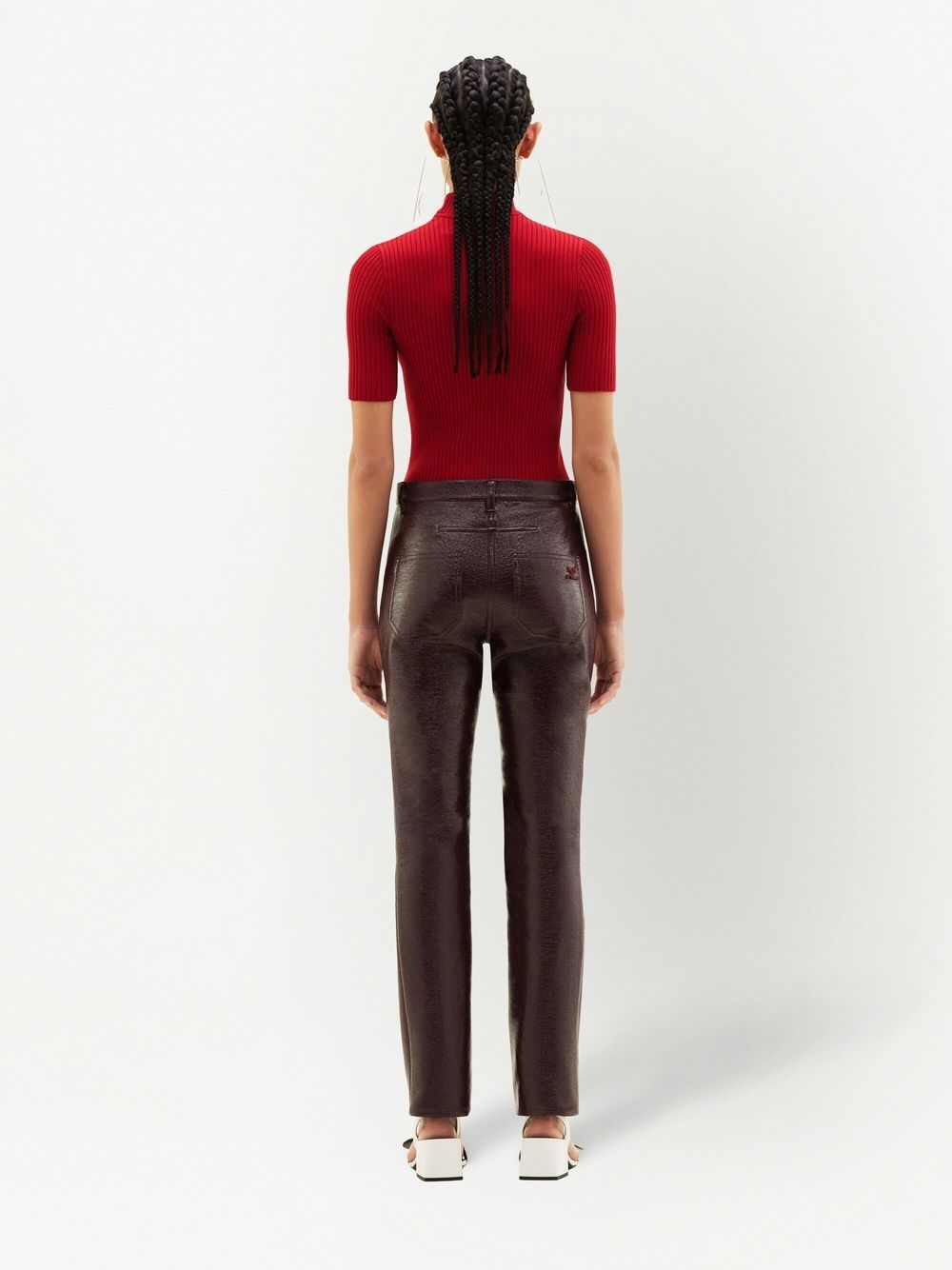 Maglione a coste Reedition in rosso Courrèges - donna 