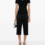 T-shirt con applicazione in nero Courrèges - donna 