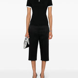 T-shirt con applicazione in nero Courrèges - donna 
