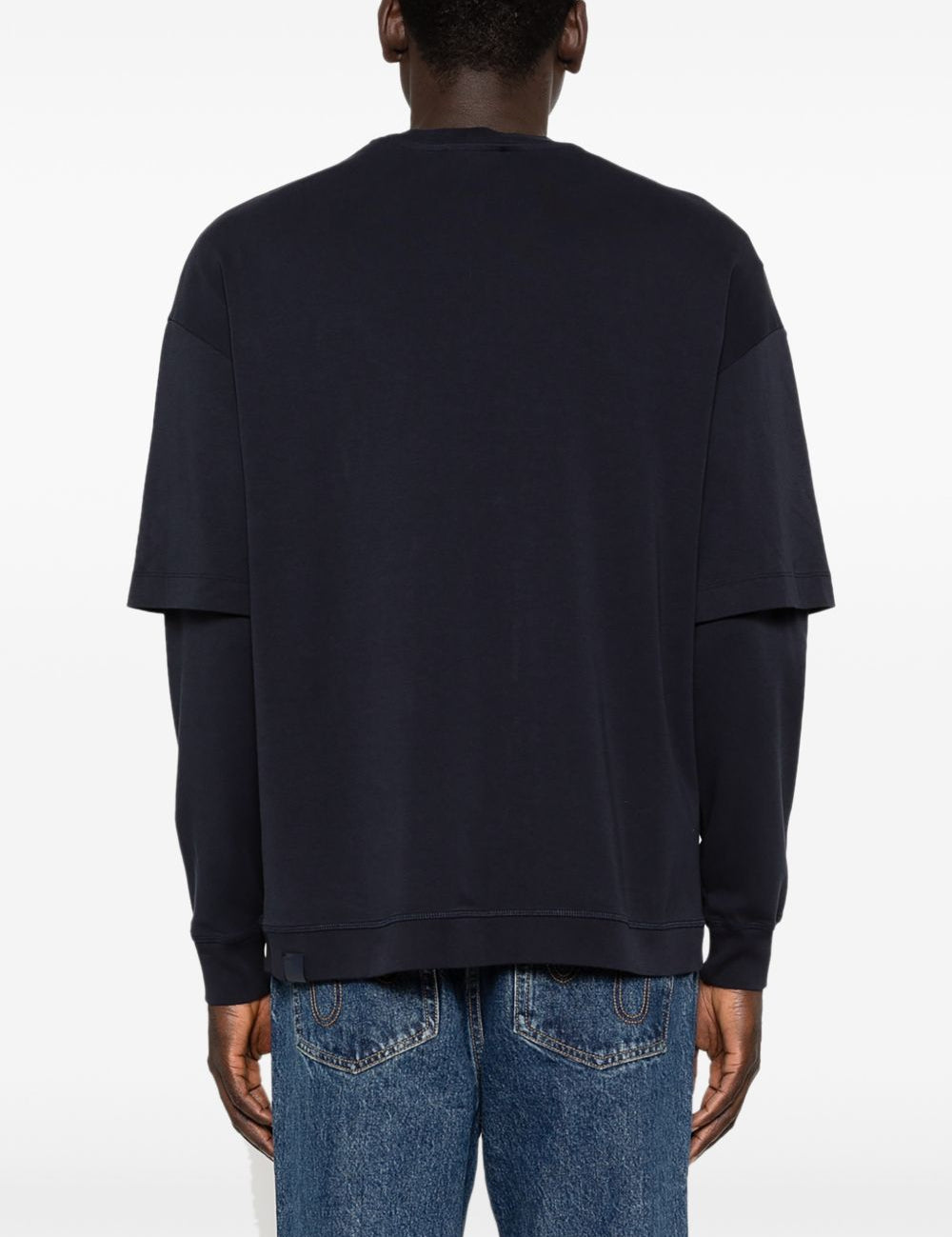 T-shirt a maniche lunghe in blu Darkpark - uomo 
