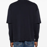 T-shirt a maniche lunghe in blu Darkpark - uomo 