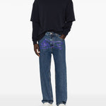 T-shirt a maniche lunghe in blu Darkpark - uomo 