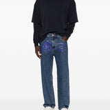 T-shirt a maniche lunghe in blu Darkpark - uomo 