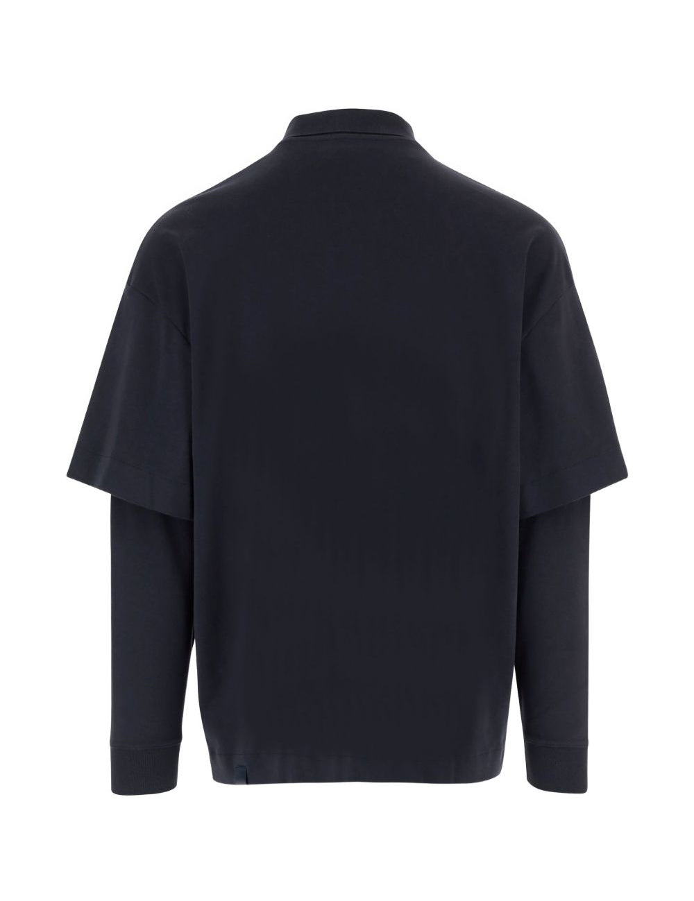 Polo zack con design a strati in nero  Darkpark - uomo 
