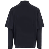 Polo zack con design a strati in nero  Darkpark - uomo 