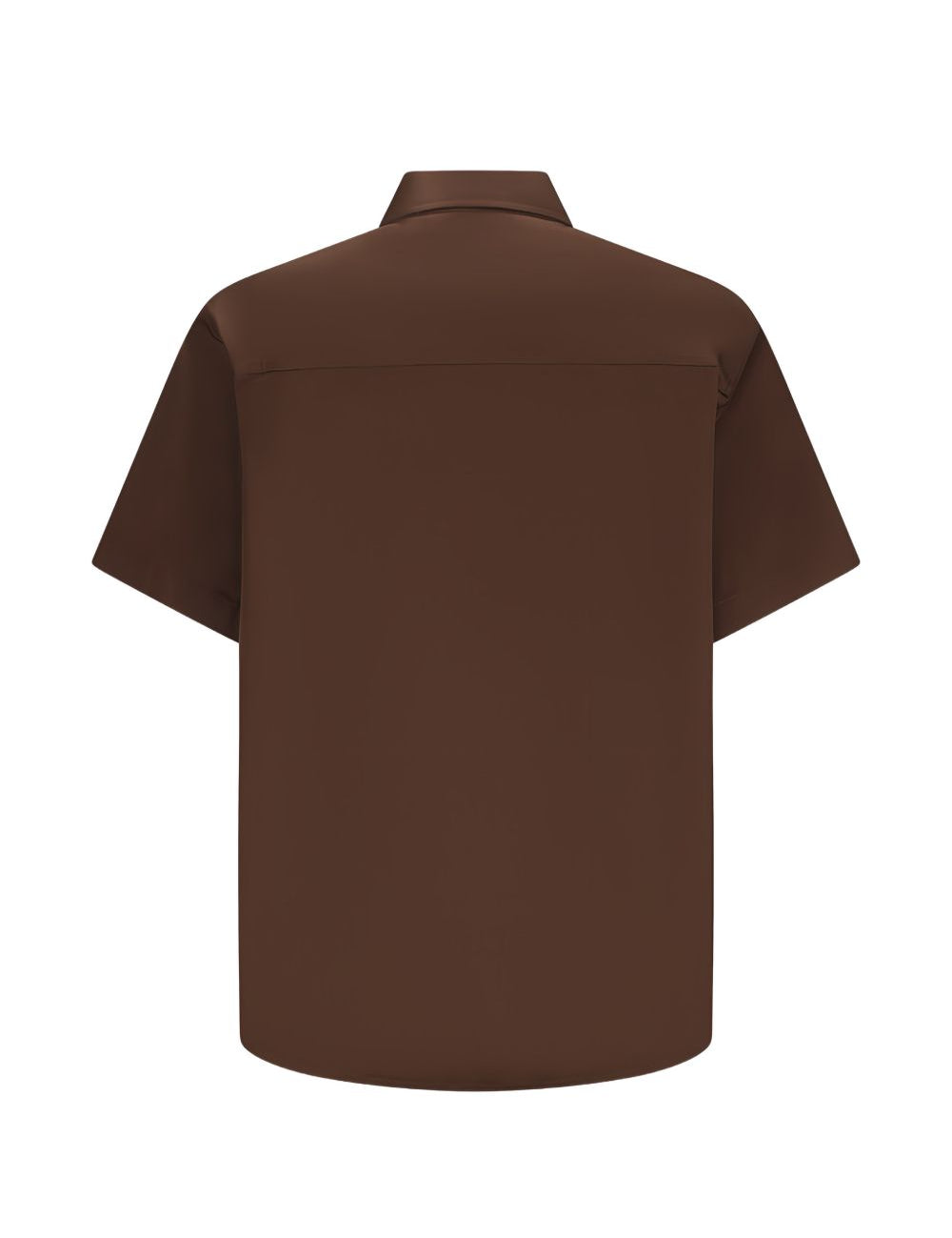 Camicia a maniche corte in popeline karl in marrone Darkpark - uomo 