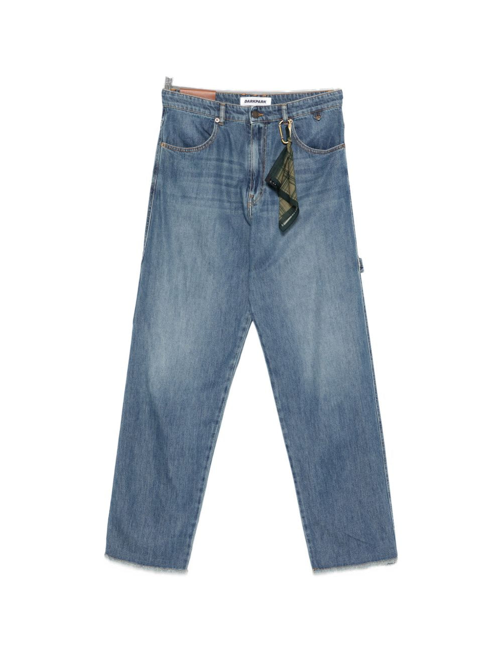 Jeans con orlo sfrangiato in blu Darkpark - uomo 