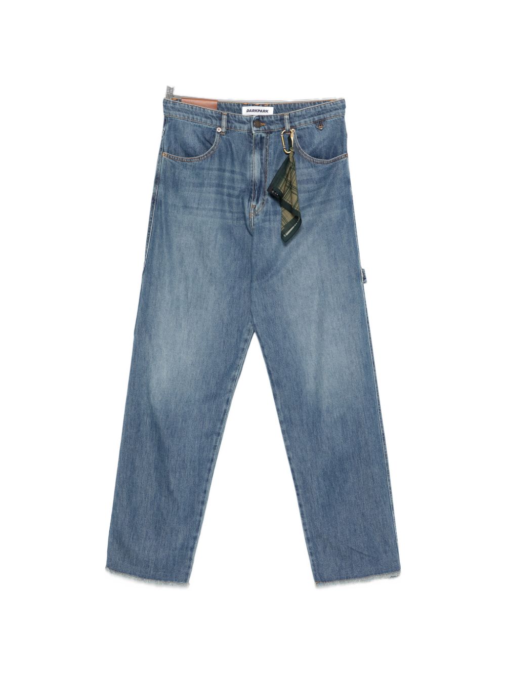 Jeans con orlo sfrangiato in blu Darkpark - uomo 