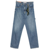 Jeans con orlo sfrangiato in blu Darkpark - uomo 