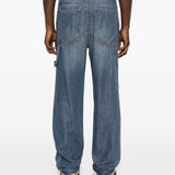 Jeans con orlo sfrangiato in blu Darkpark - uomo 