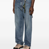 Jeans con orlo sfrangiato in blu Darkpark - uomo 