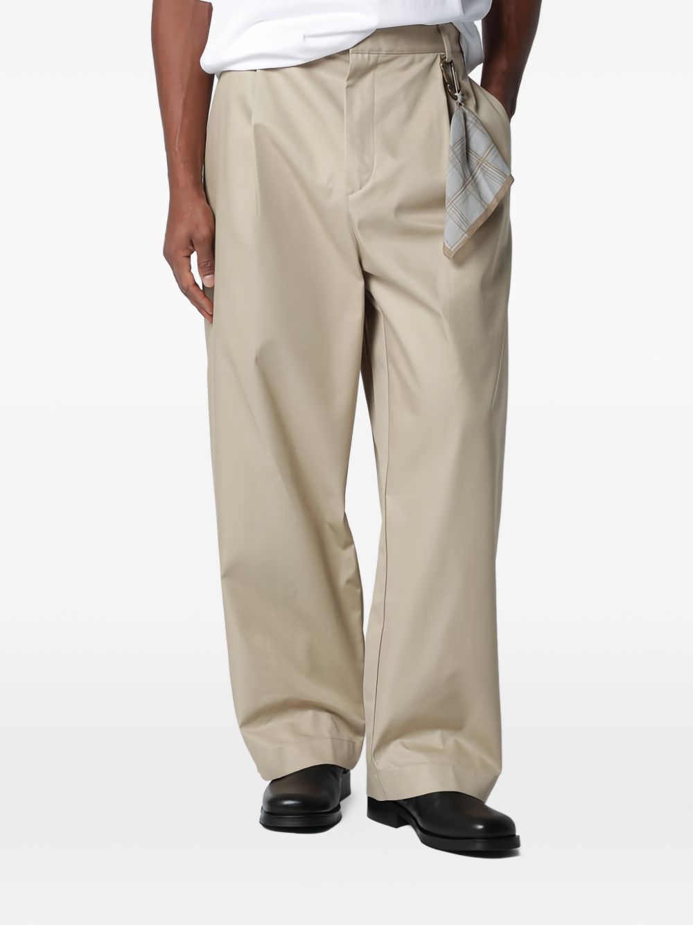 Pantaloni Davide a gamba ampia in beige Darkpark - uomo 
