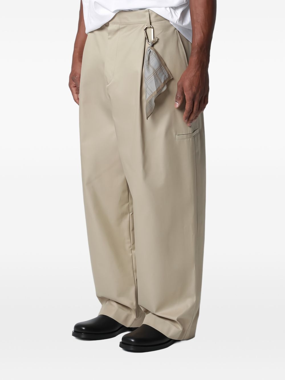 Pantaloni Davide a gamba ampia in beige Darkpark - uomo 