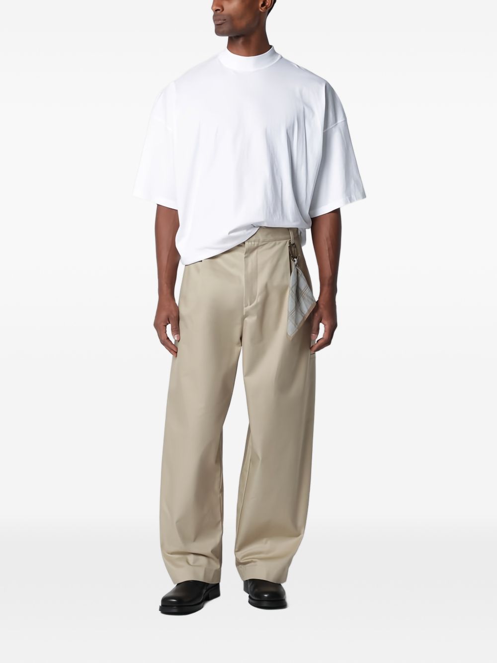 Pantaloni Davide a gamba ampia in beige Darkpark - uomo 