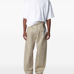 Pantaloni Davide a gamba ampia in beige Darkpark - uomo 
