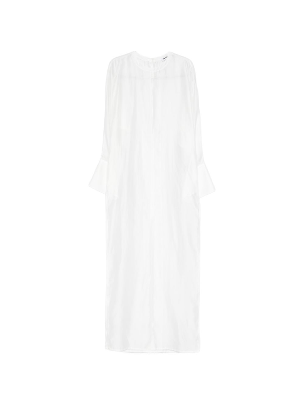 Abito lungo con polsini svasati in bianco Darkpark - donna 