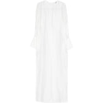 Abito lungo con polsini svasati in bianco Darkpark - donna 
