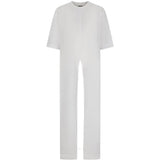 T-shirt oversize con spacchi in bianco Darkpark - donna 