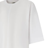 T-shirt oversize con spacchi in bianco Darkpark - donna 
