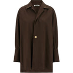 Camicia Jodie con bottone singolo in marrone Darkpark - donna 