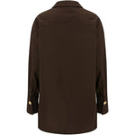 Camicia Jodie con bottone singolo in marrone Darkpark - donna 