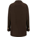 Camicia Jodie con bottone singolo in marrone Darkpark - donna 
