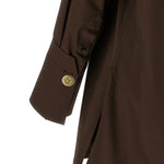 Camicia Jodie con bottone singolo in marrone Darkpark - donna 