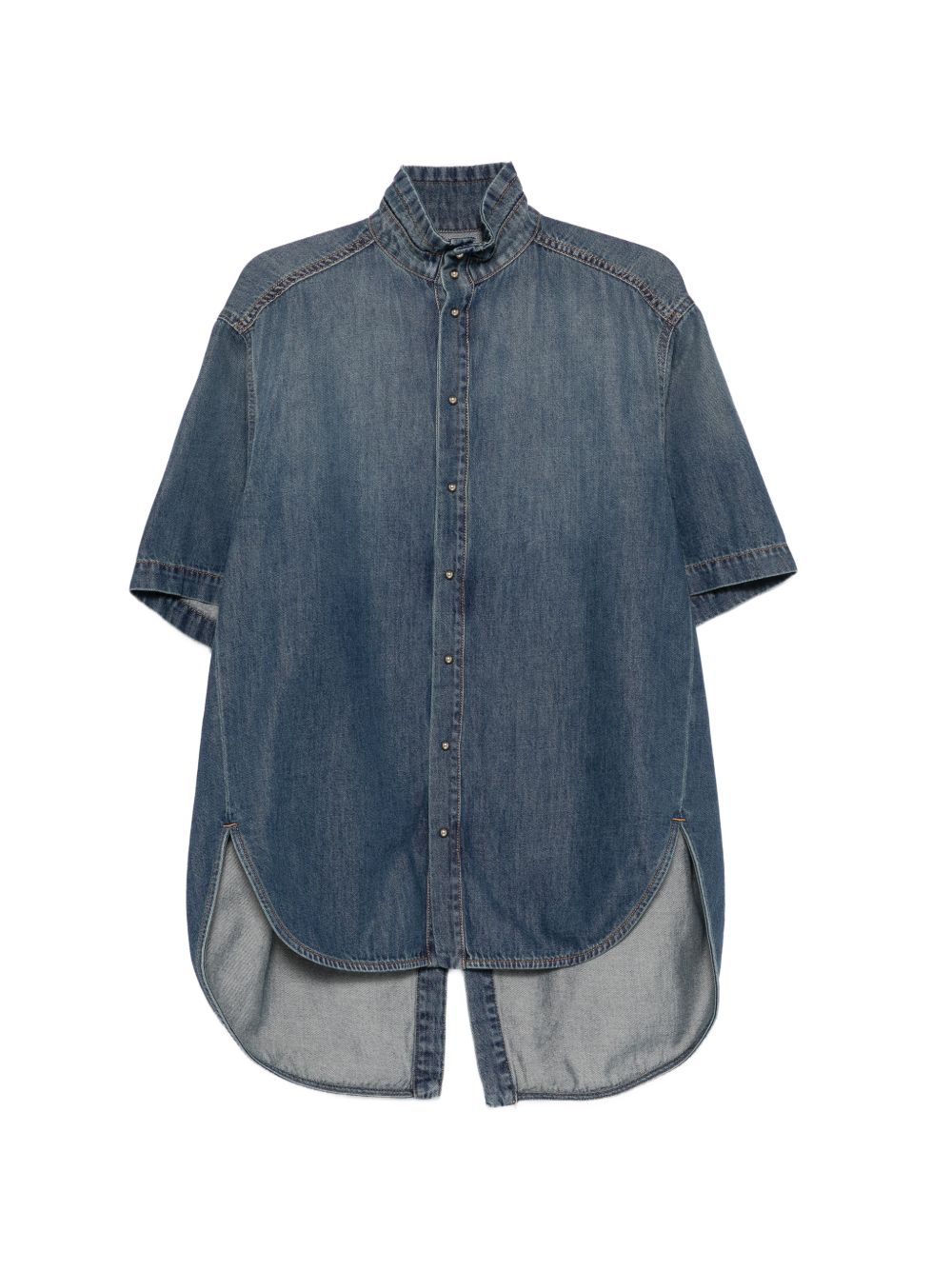 Camicia in denim a maniche corte in blu Darkpark - donna 