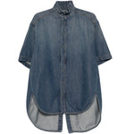 Camicia in denim a maniche corte in blu Darkpark - donna 