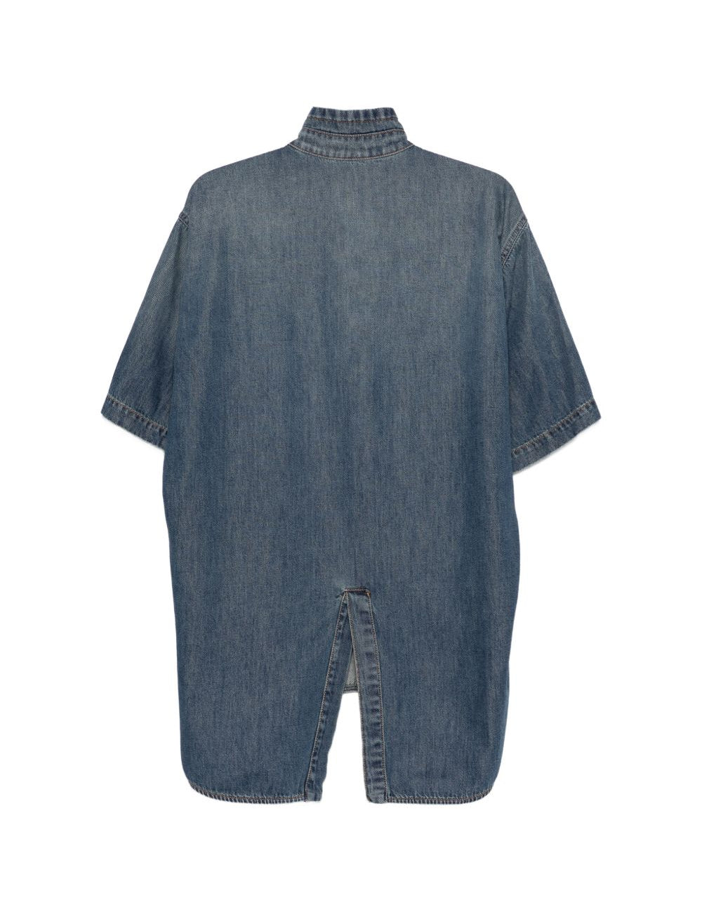 Camicia in denim a maniche corte in blu Darkpark - donna 