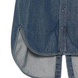 Camicia in denim a maniche corte in blu Darkpark - donna 