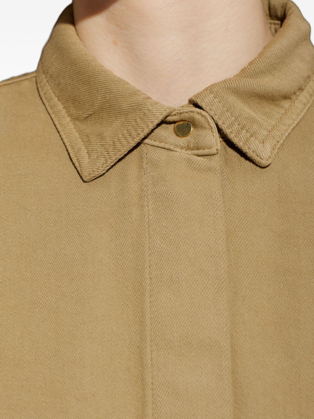 Camicia con tasca a maniche lunghe in beige Darkpark - donna 