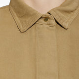 Camicia con tasca a maniche lunghe in beige Darkpark - donna 