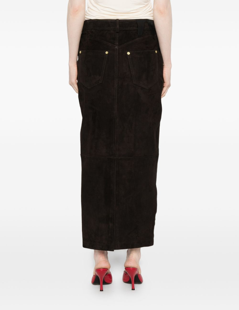 Gonna midi Erika in marrone Darkpark - donna 