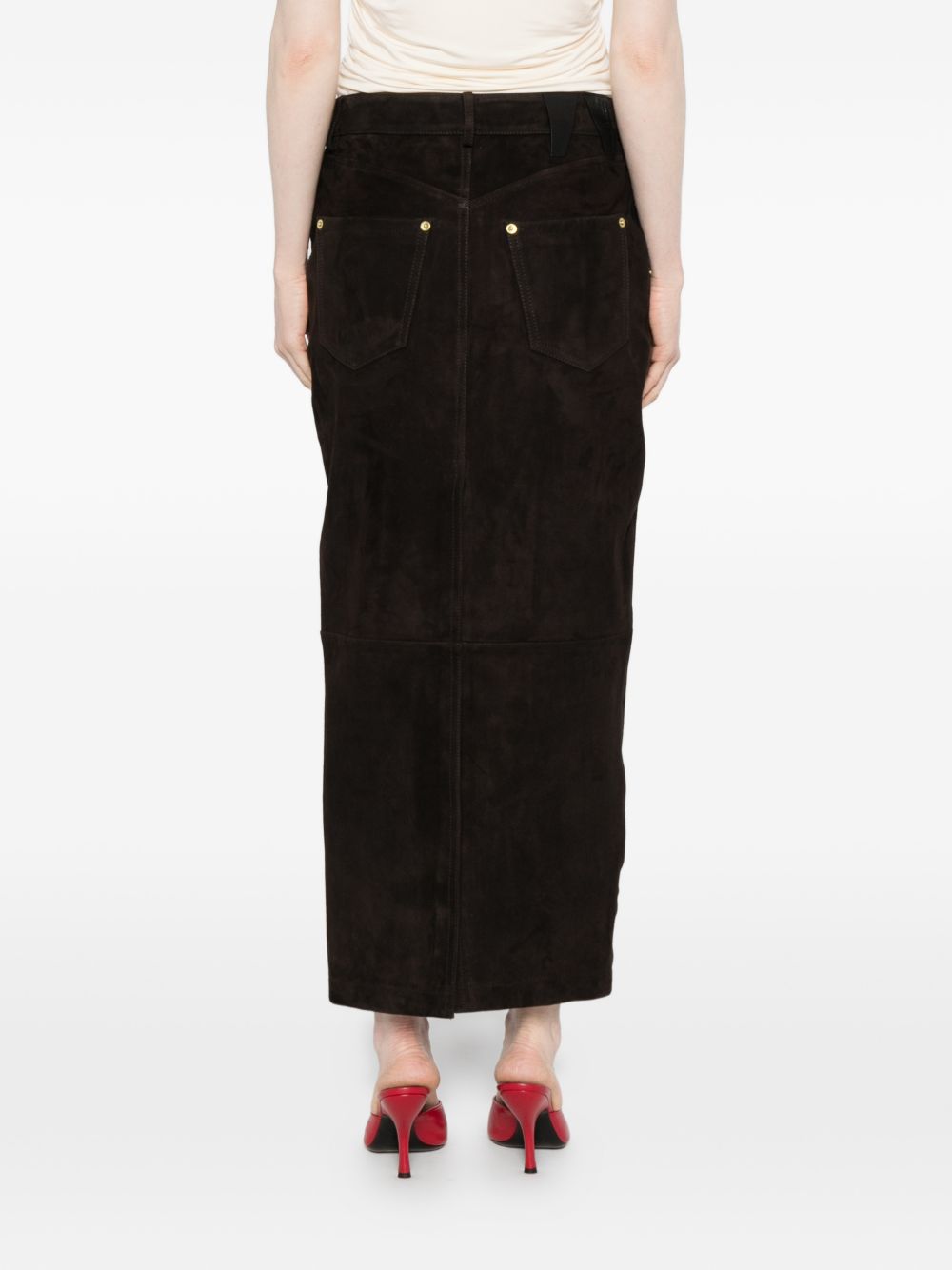 Gonna midi Erika in marrone Darkpark - donna 