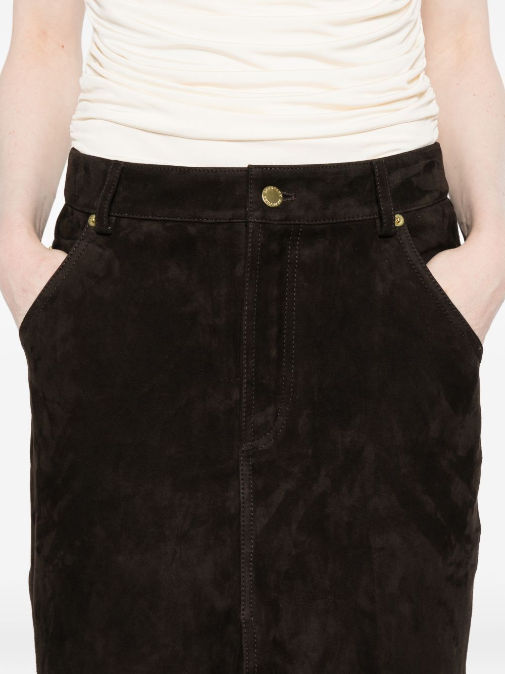 Gonna midi Erika in marrone Darkpark - donna 