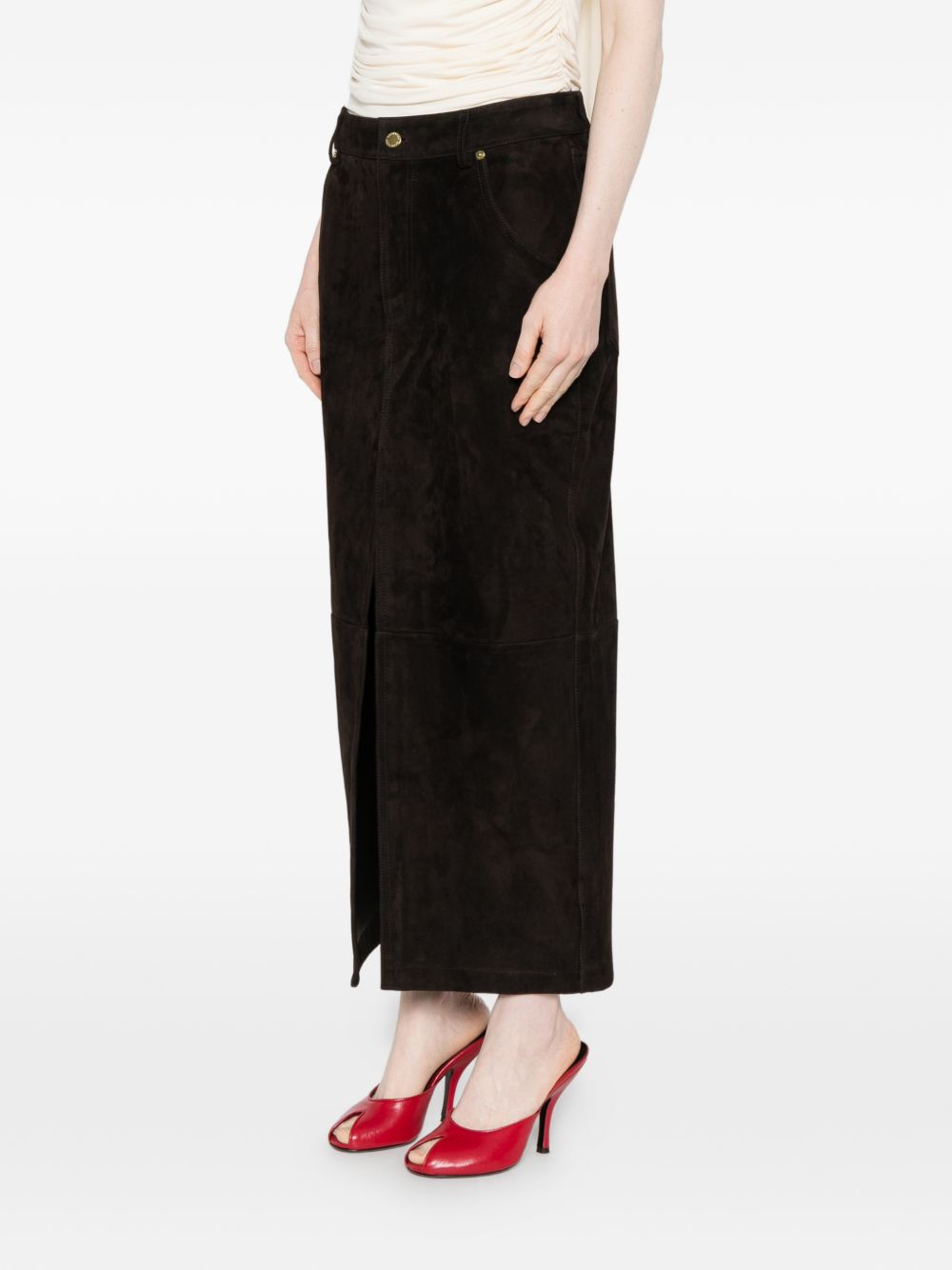 Gonna midi Erika in marrone Darkpark - donna 