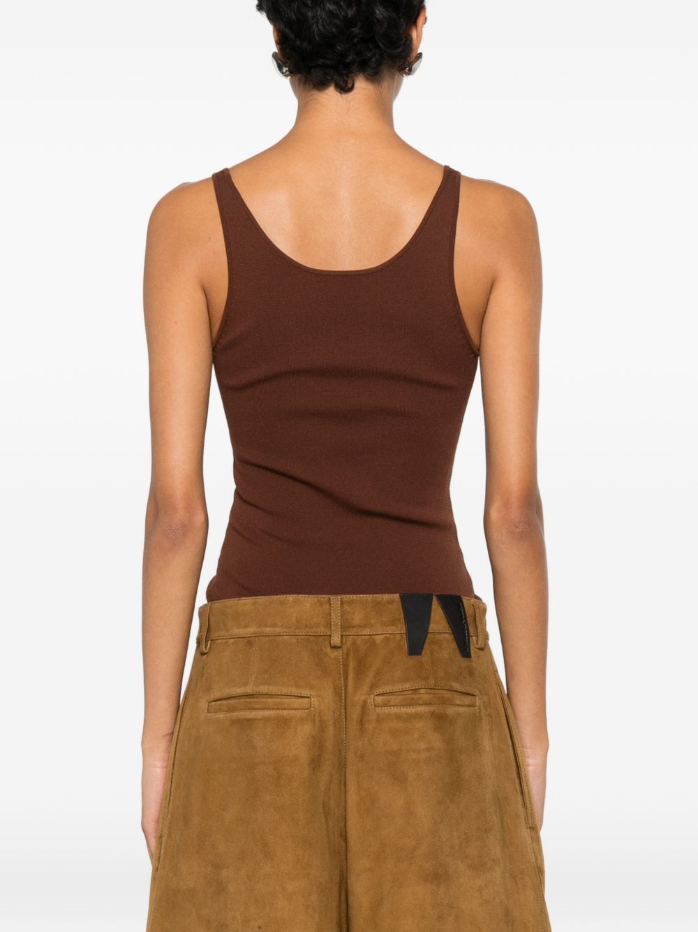 Shorts in pelle in marrone Darkpark - donna 