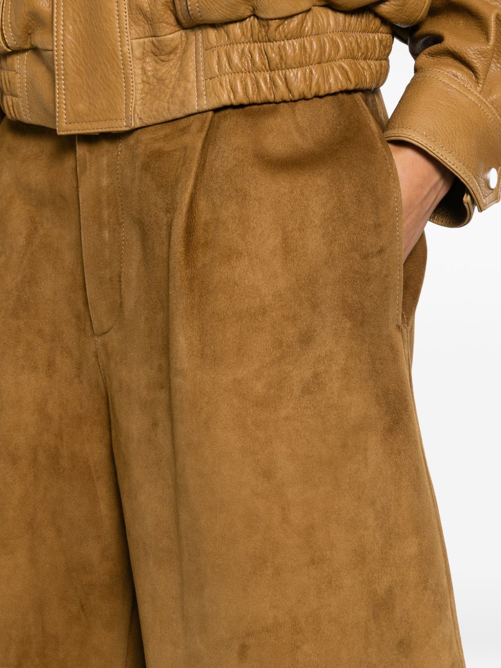 Shorts in pelle in marrone Darkpark - donna 