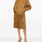Shorts in pelle in marrone Darkpark - donna 