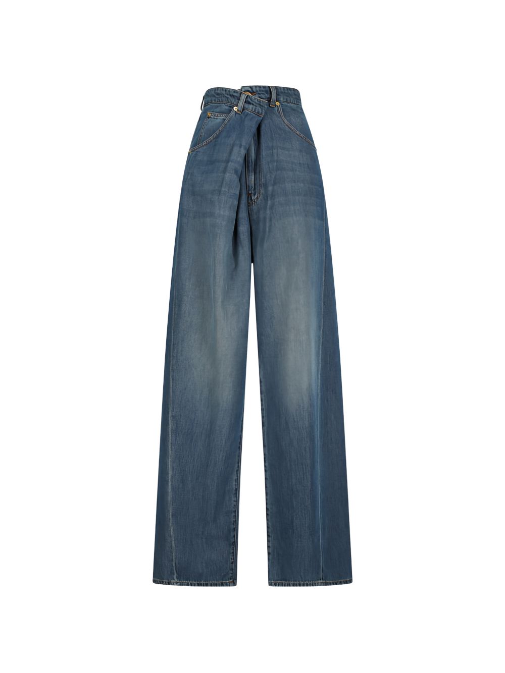 Jeans ines con pieghe in blu Darkpark - donna 