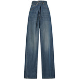 Jeans ines con pieghe in blu Darkpark - donna 