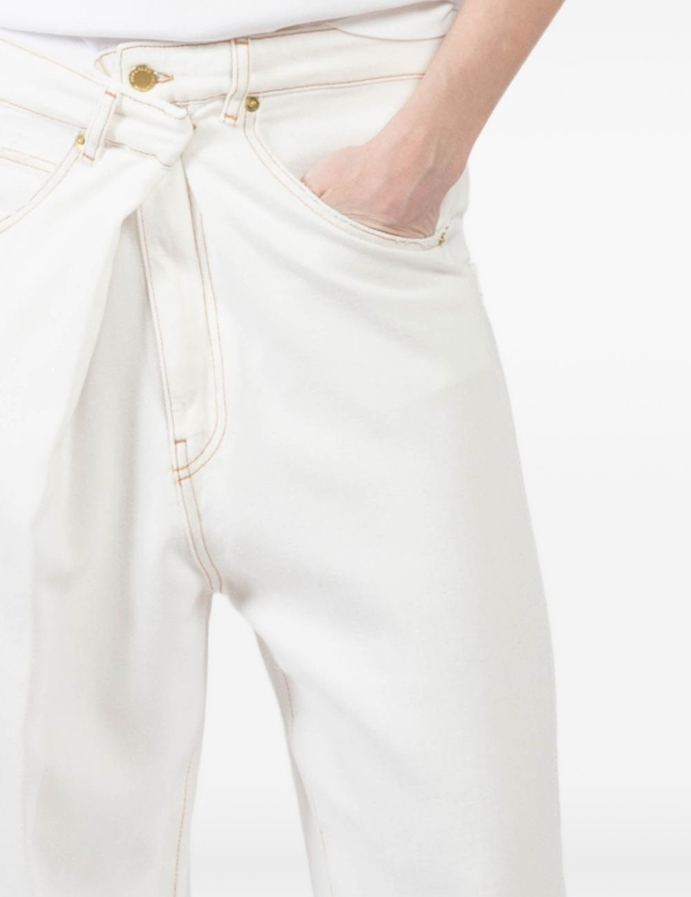 Jeans con bottoni in bianco Darkpark - donna 