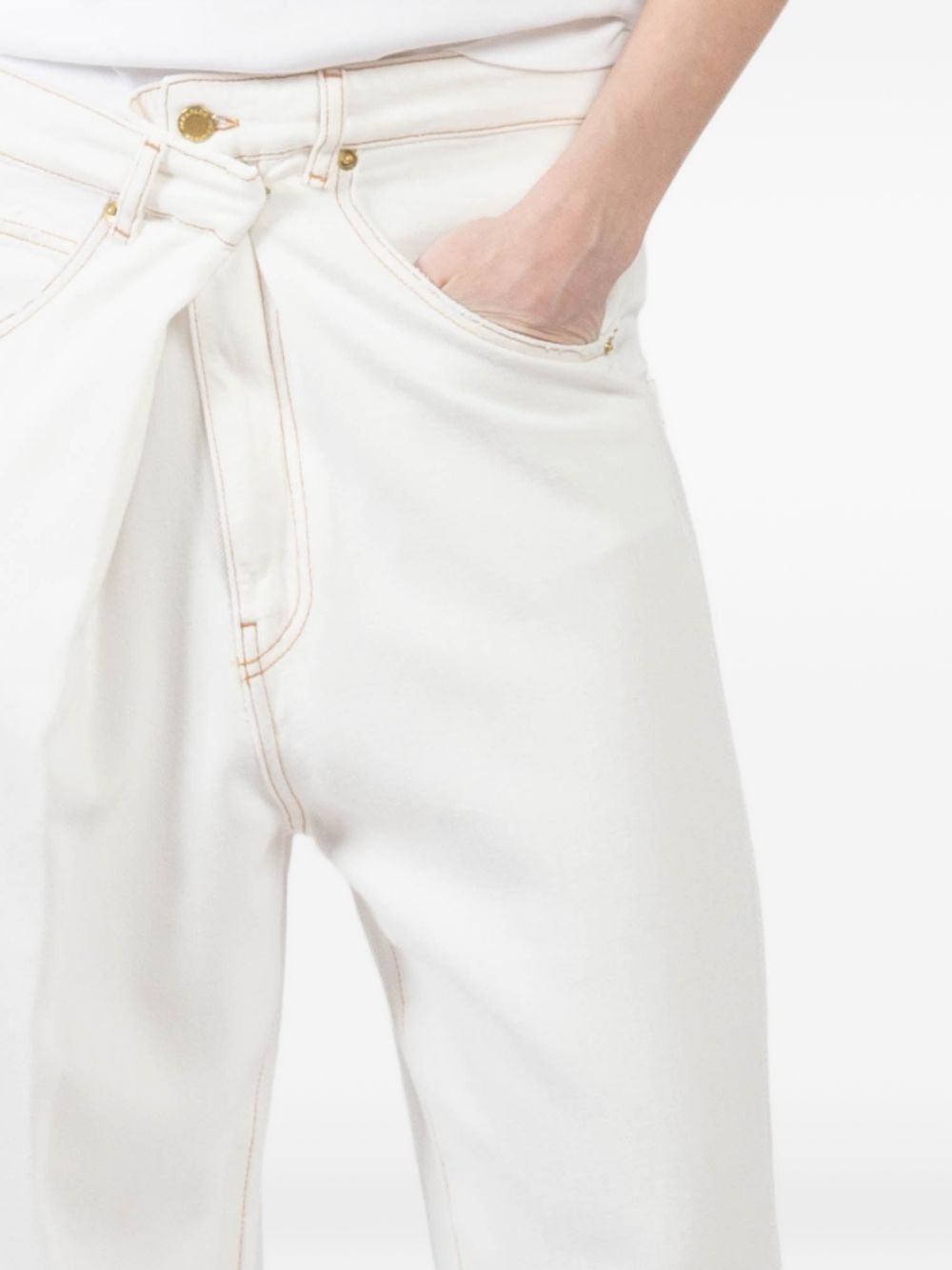Jeans con bottoni in bianco Darkpark - donna 