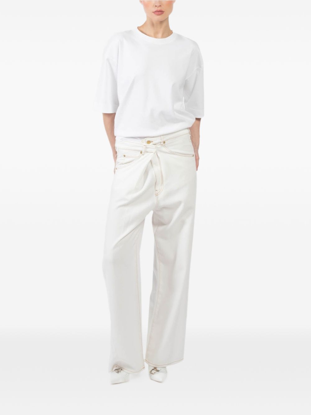 Jeans con bottoni in bianco Darkpark - donna 