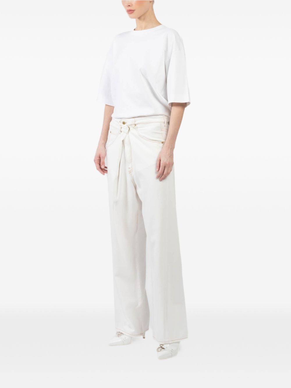 Jeans con bottoni in bianco Darkpark - donna 