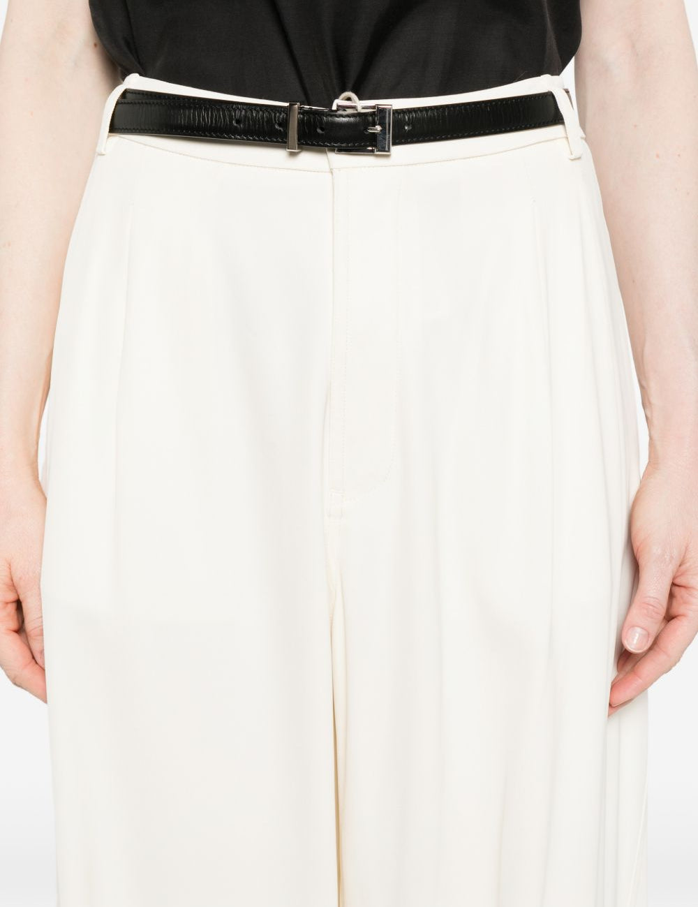 Pantaloni Phebe plissettati in bianco Darkpark - donna 