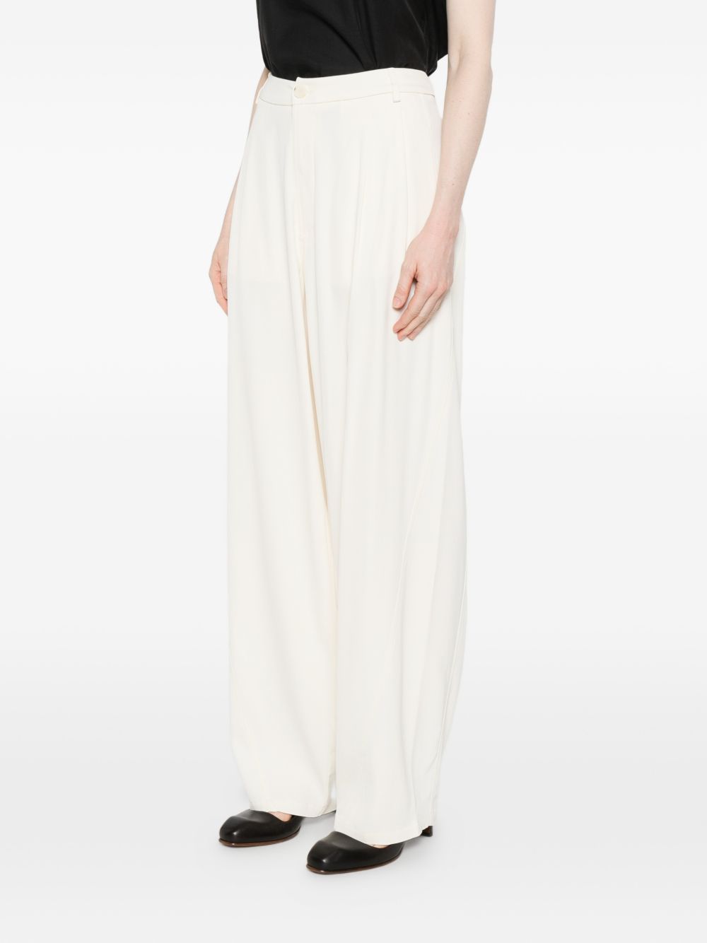Pantaloni Phebe plissettati in bianco Darkpark - donna 
